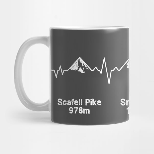 Three Peaks ECG Dark Background by EliseDesigns